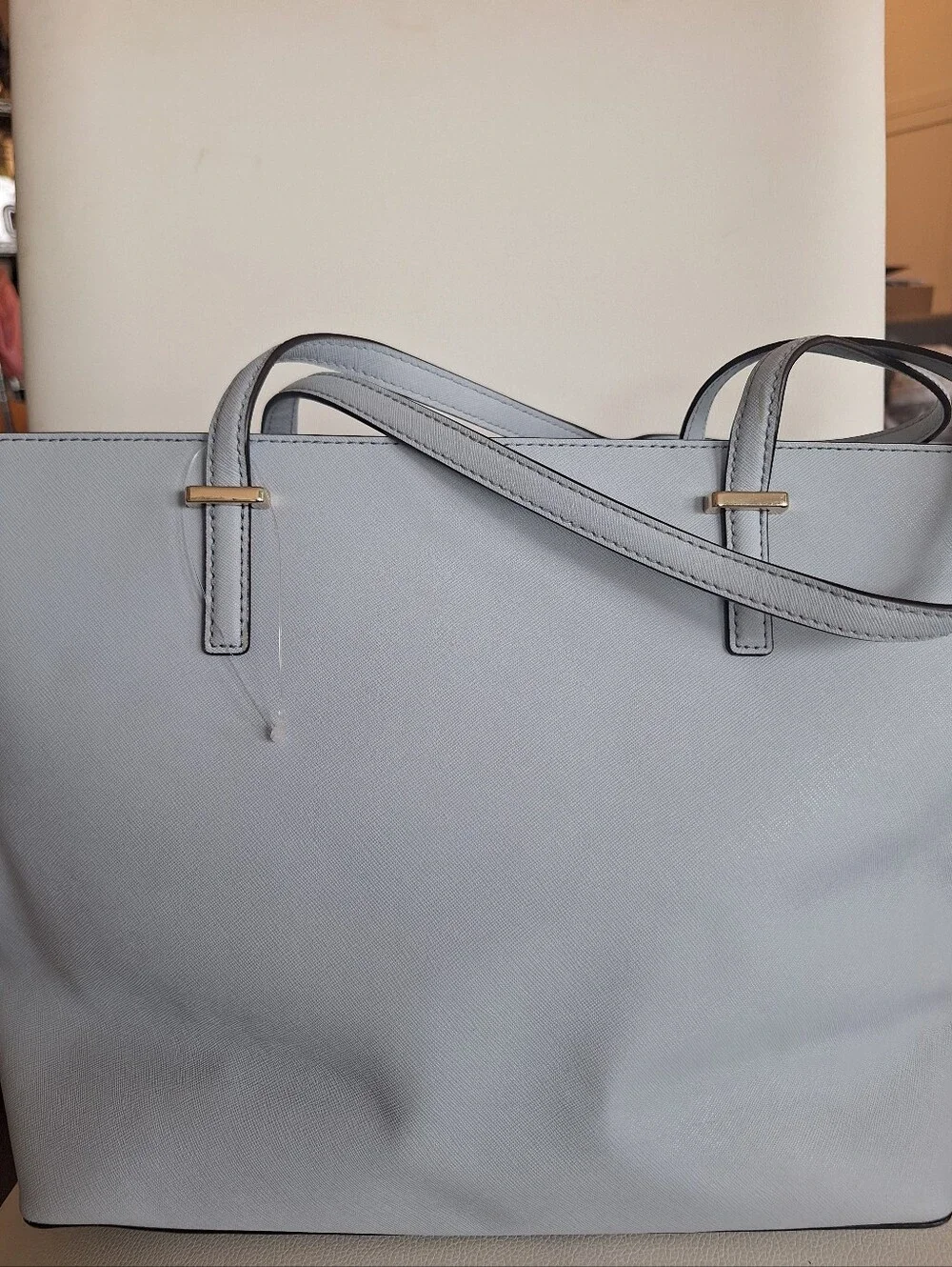 Kate Spade Light Blue Leather Cedar Street Medium Tote EUC